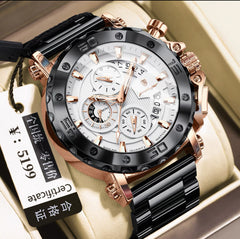 Genuine Swiss Men's Watch Luminous Business Multi-Functional Waterproof Casual New Watch Men's Quartz Watch for Men
