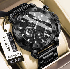 Genuine Swiss Men's Watch Luminous Business Multi-Functional Waterproof Casual New Watch Men's Quartz Watch for Men